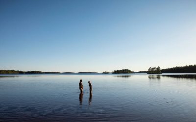 Kuhmon Lentua -järvi on mainio melonta- ja hiihtoretkikohde