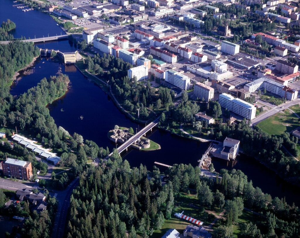 Aerial photo of the castle